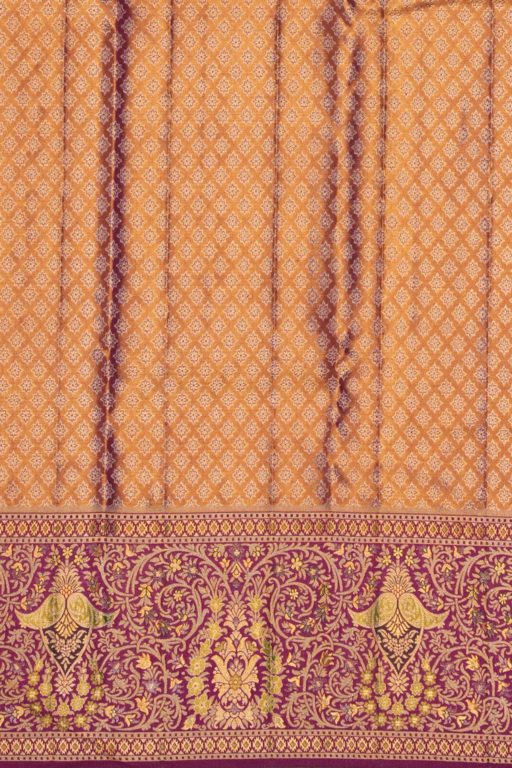 Image of Kanchipattu Brocade Gold Saree